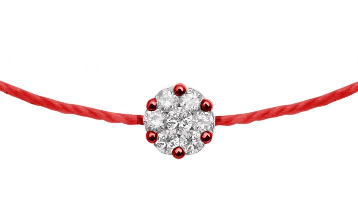 String Bracelet Illusion White Gold RedLine Jewelry - Redline - 0++