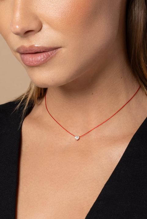 Women necklace Bien Aimé Pink gold - Redline - 0++
