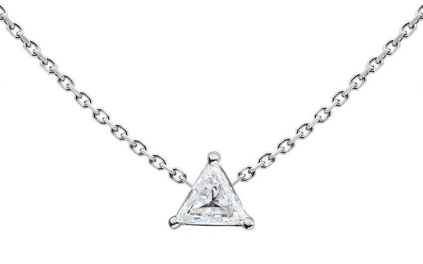 Ethereal 0.50ct Trillion Necklace – näas Jewelry
