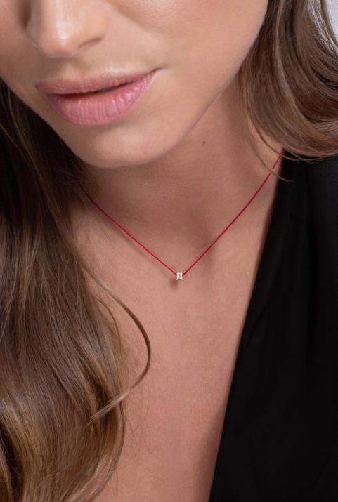 Women necklace Comtesse thread Yellow gold - Redline - 0++
