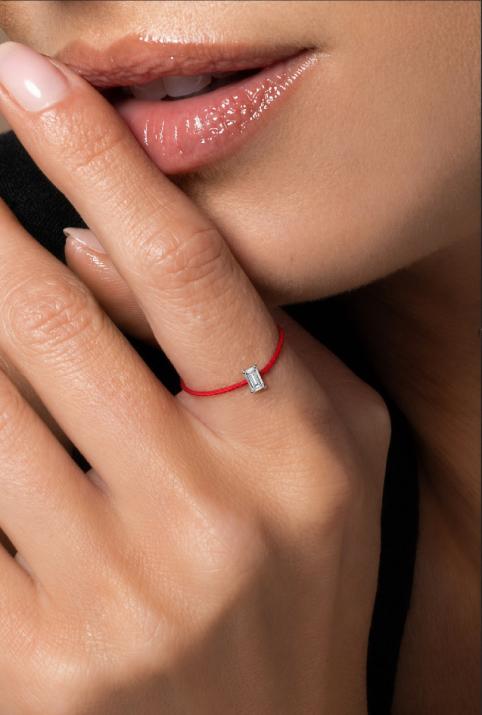 Comtesse Wire Ring White Gold - Redline - 0++