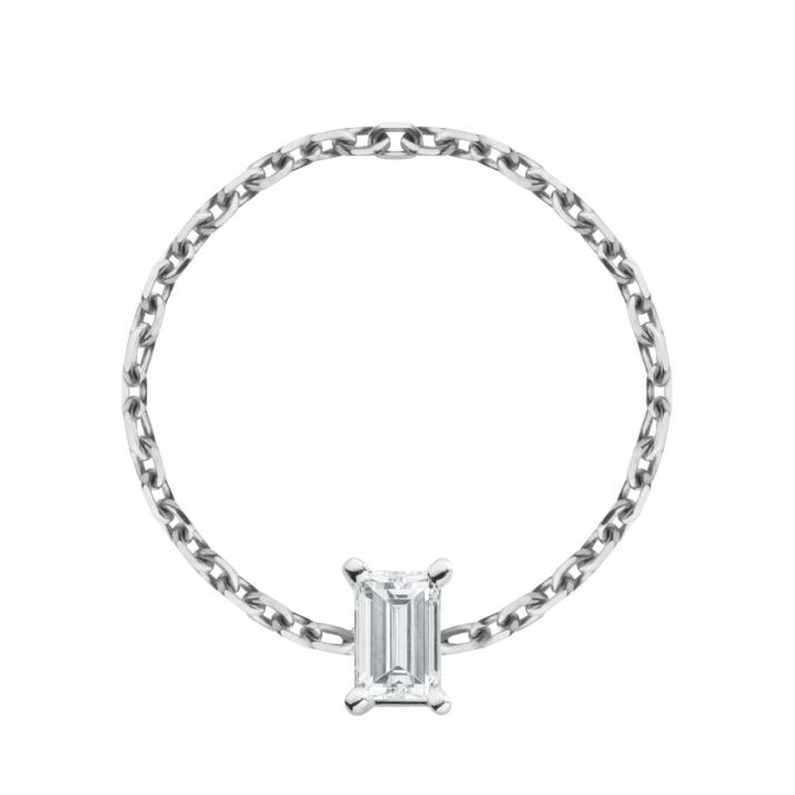 Comtesse Chain Ring White Gold - Redline - 0++