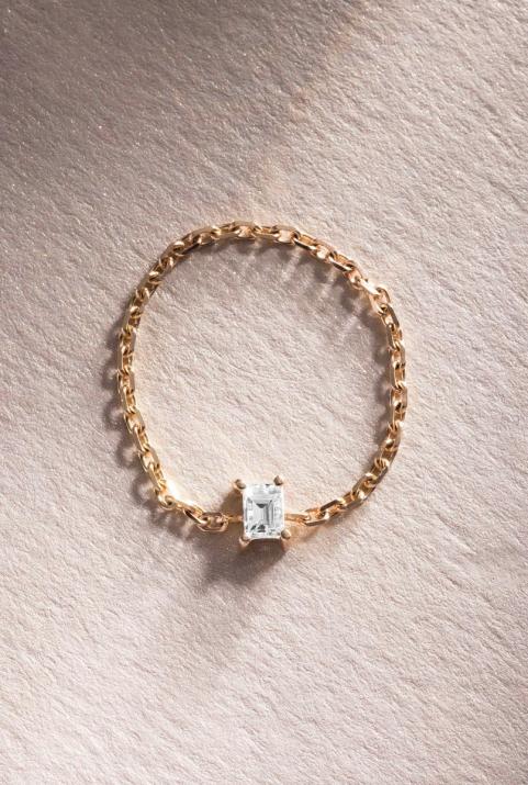 Comtesse Chain Ring Rose Gold - Redline - 0++