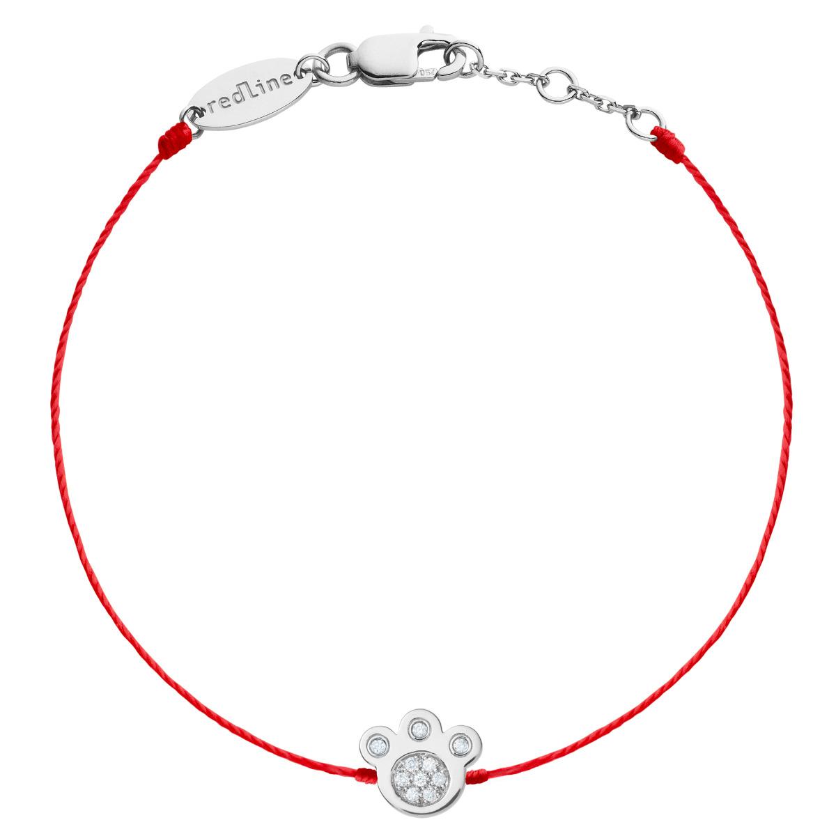 Redline Jewelry Cat paw bracelet in white gold and diamonds Redline