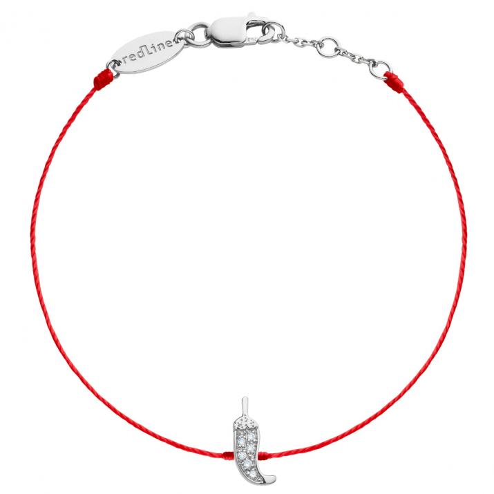 String bracelet Spicy in white gold and diamonds - Redline - 0++