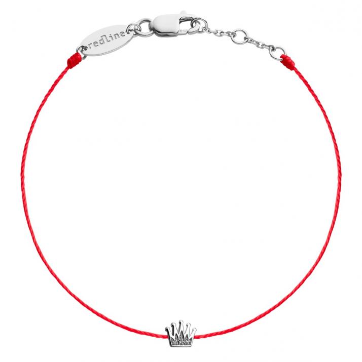 Roy string bracelet Silver Pavé - Redline