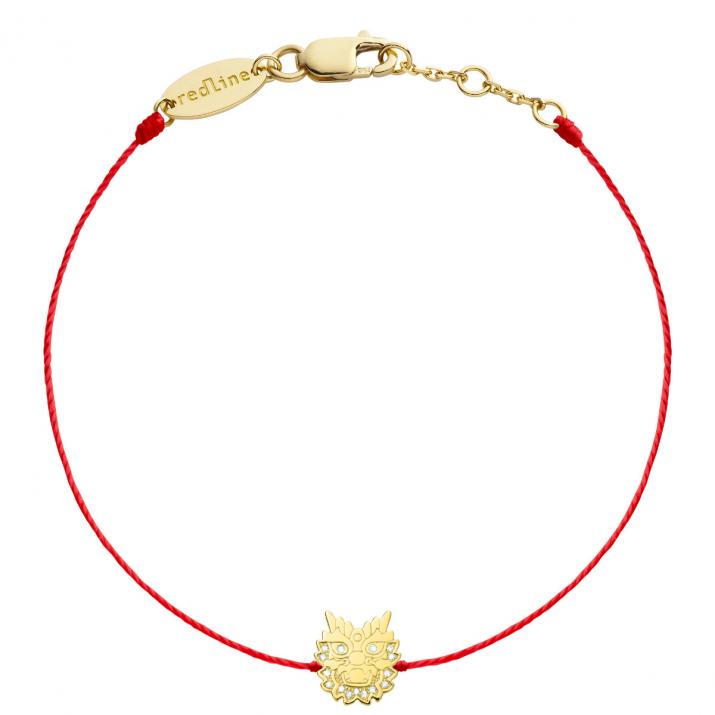 Dragon thread bracelet in yellow gold and diamond - Redline - 0++