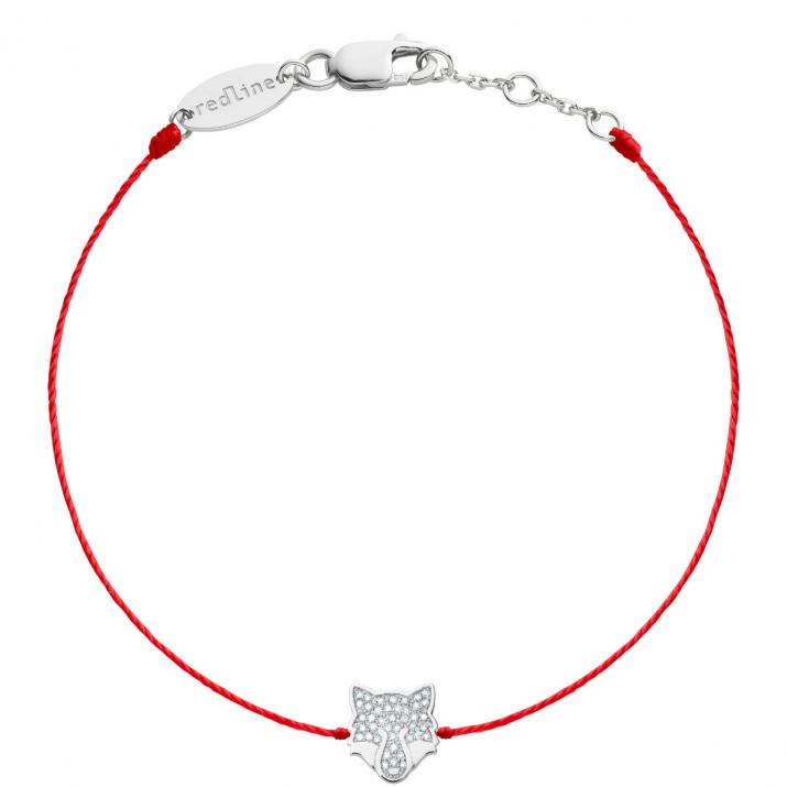White gold and diamonds fox bracelet - Redline - 0++