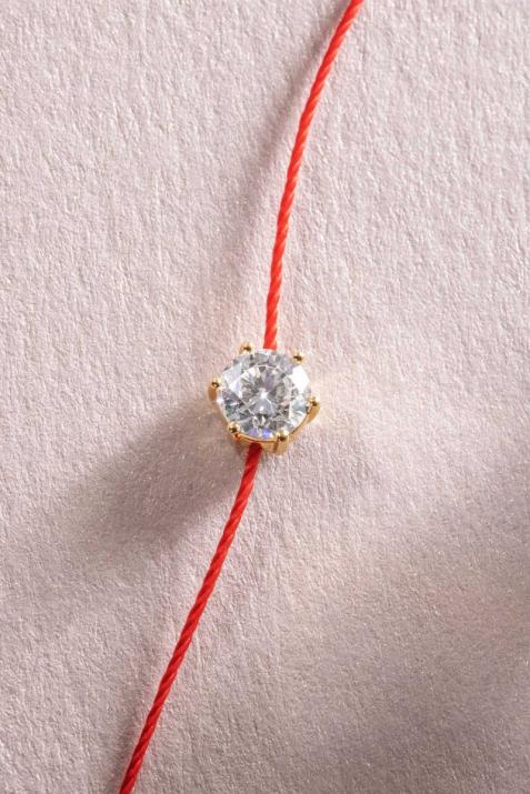 Thread and yellow gold So Absolu bracelet  - Redline - 0++