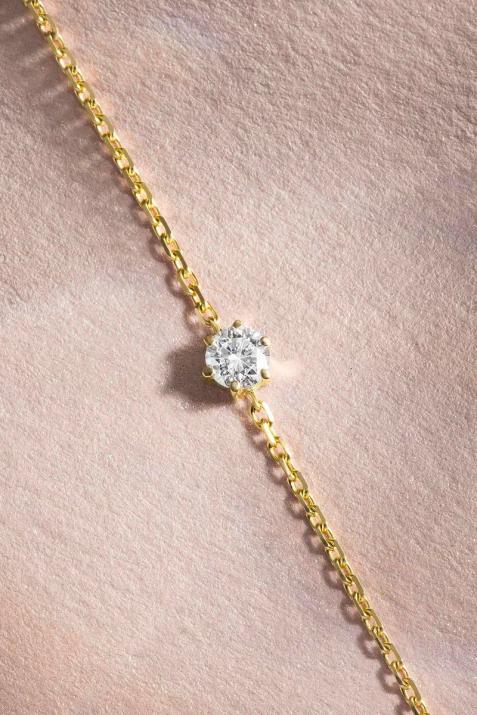 So Absolu diamond and yellow gold chain bracelet - Redline - 0++