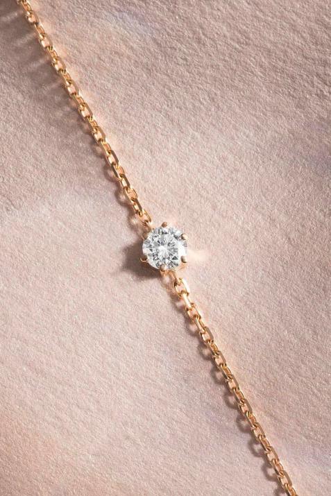 So Absolu diamond and rose gold chain bracelet - Redline - 0++
