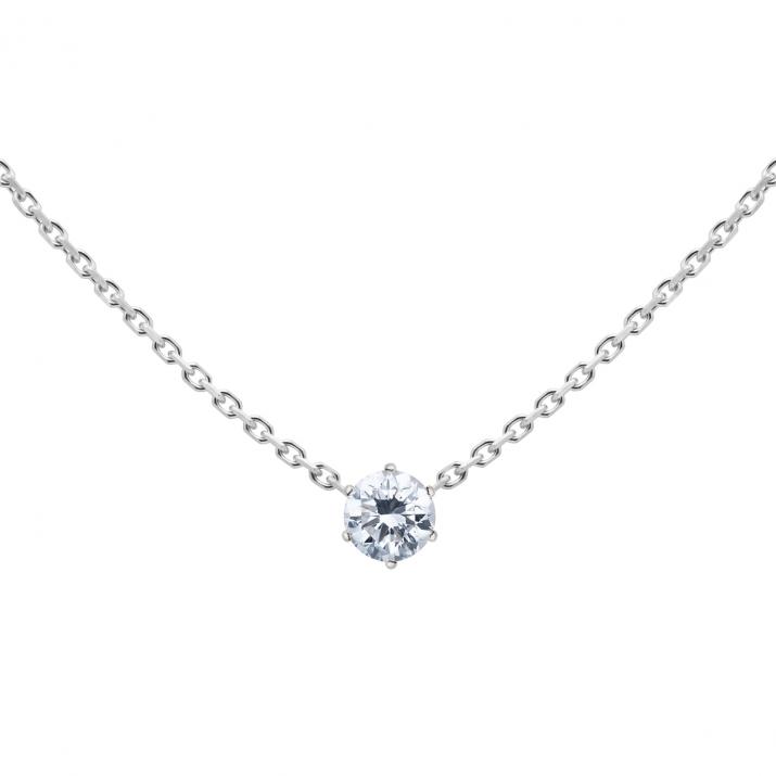 So Absolu diamond necklace for woman in white gold - Redline
