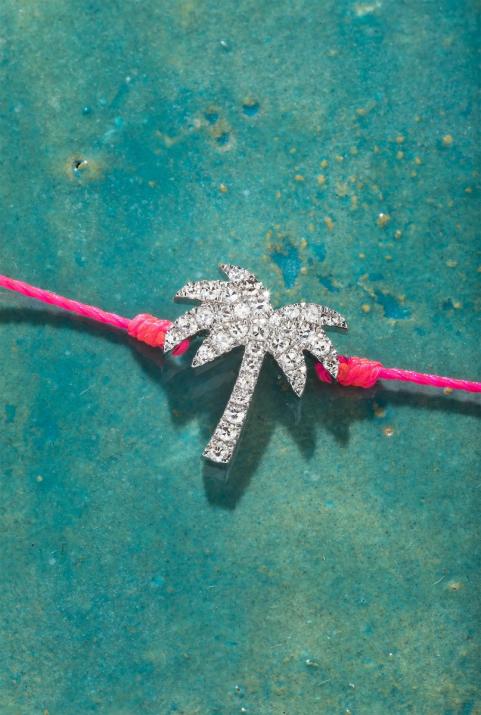 Sunnydays Palm tree thread Bracelet in White Gold - Redline - 0++