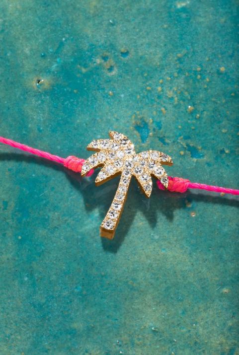 Sunnydays Palm tree thread Bracelet in Rose Gold - Redline - 0++