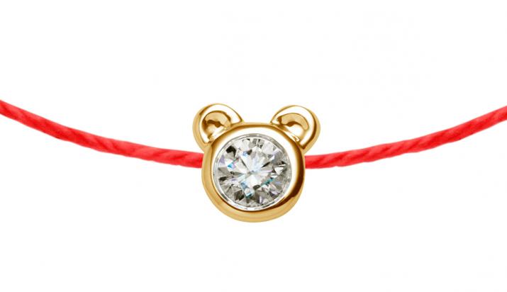 Mini Pure Bear Child Bracelet Yellow Gold - Redline - 0++