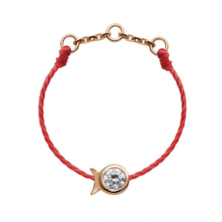 Mini Pure Fish Wire Ring Rose Gold - Redline - 0++