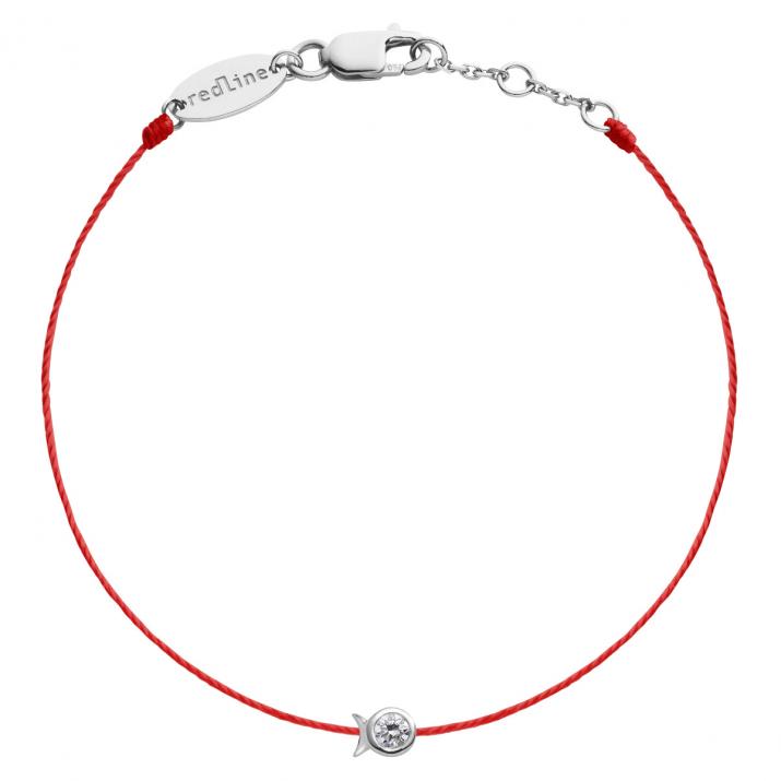 Mini Pure Fish Thread Bracelet in White Gold - Redline - 0++