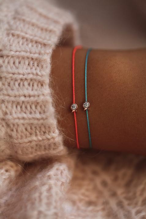 Mini Pure Fish Thread Bracelet in White Gold - Redline - 0++