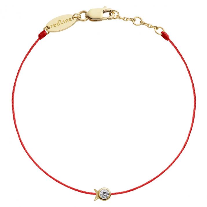 Mini Pur Fish thread bracelet yellow gold - Redline - 0++