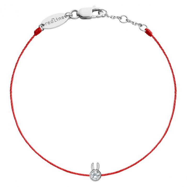 Mini Pure Rabbit thread bracelet white gold  - Redline - 0++