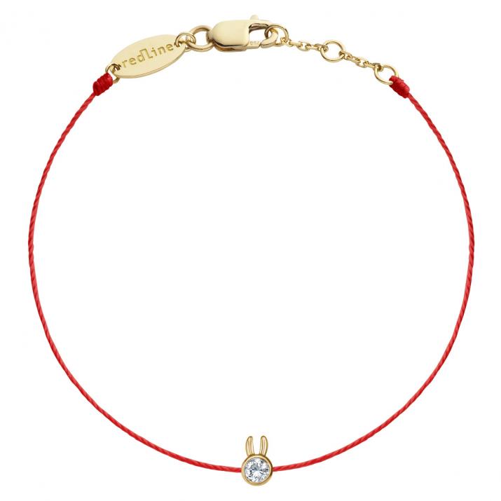 Mini Pure Rabbit thread bracelet yellow gold  - Redline - 0++
