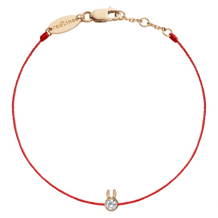 Mini Pure Rabbit thread bracelet rose gold  - Redline - 0++