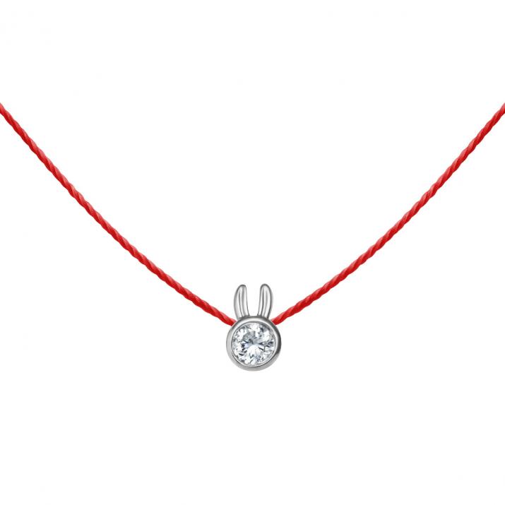 Women necklace Mini Pure Rabbit white gold - Redline - 0++