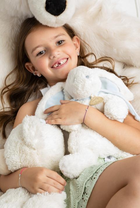 Mini Pure Rabbit Child Sting Bracelet White Gold - Redline - 0++