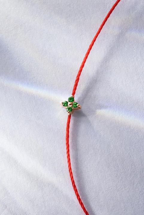 Shiny Saphir  Bracelet Thread Rose Gold - Redline - 0++