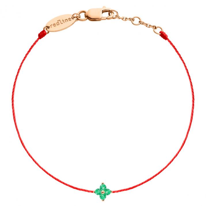 Shiny Saphir  Bracelet Thread Rose Gold - Redline