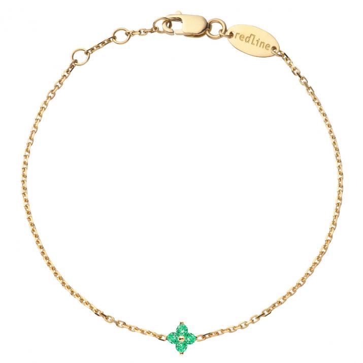Shiny Saphir Chain Bracelet Yellow Gold - Redline - 0++