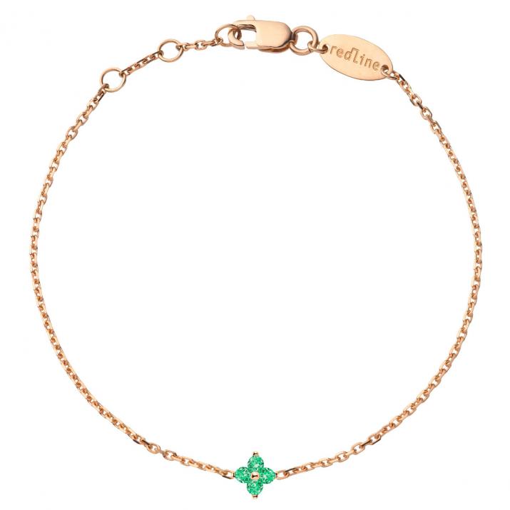 Shiny Saphir Chain Bracelet Rose Gold - Redline - 0++