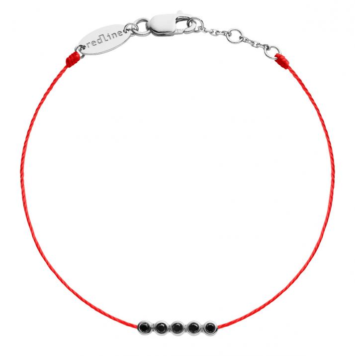 Men's Bracelet River Kcolor Thread White Gold - Redline - 0++