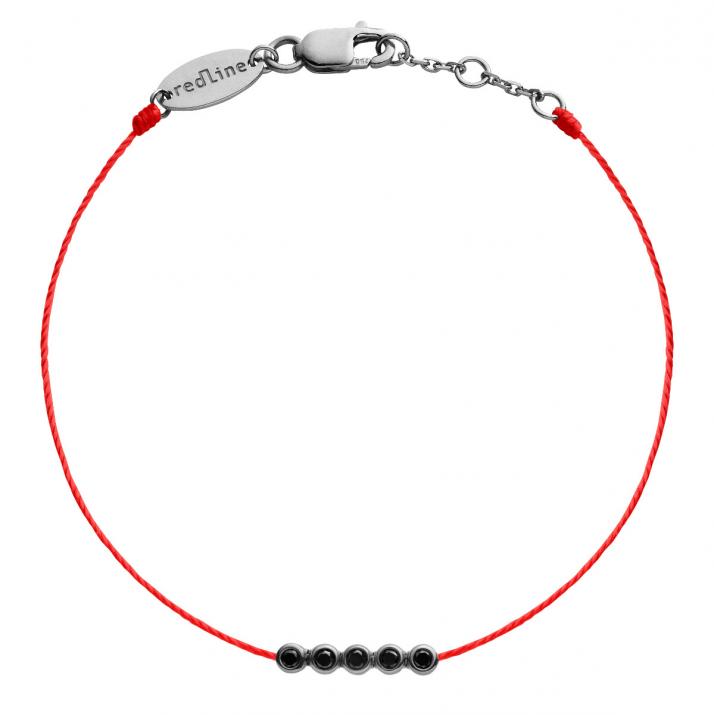 River Kcolor Thread Bracelet Black Gold - Redline - 0++