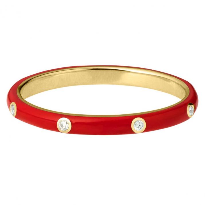 Si Amoureuse Ring in Yellow Gold - Redline - 0++