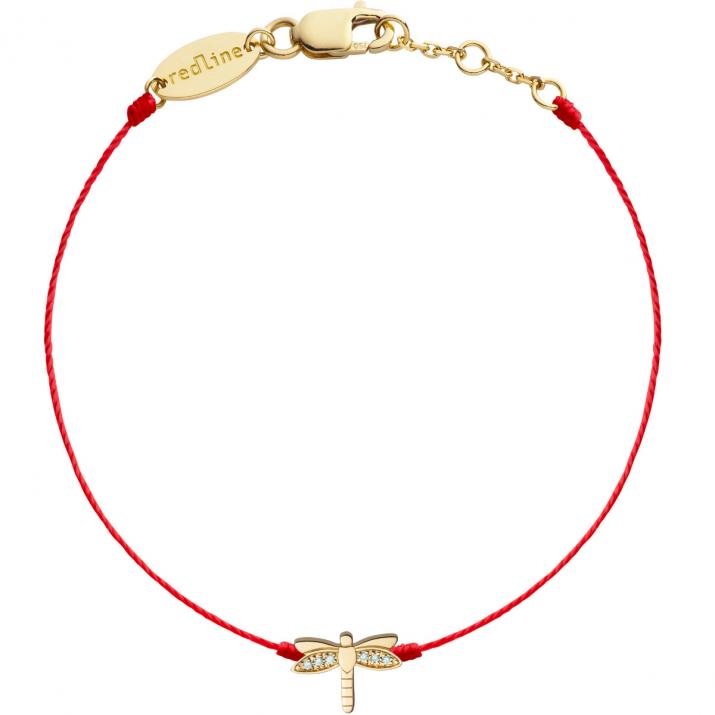 Dragonfly Bracelet thread Yellow Gold - Redline - 0++