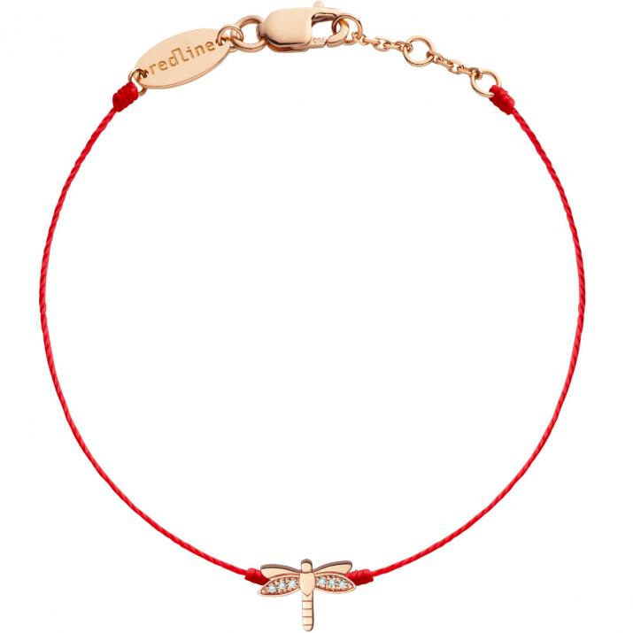 Dragonfly Bracelet thread Pink Gold - Redline - 0++