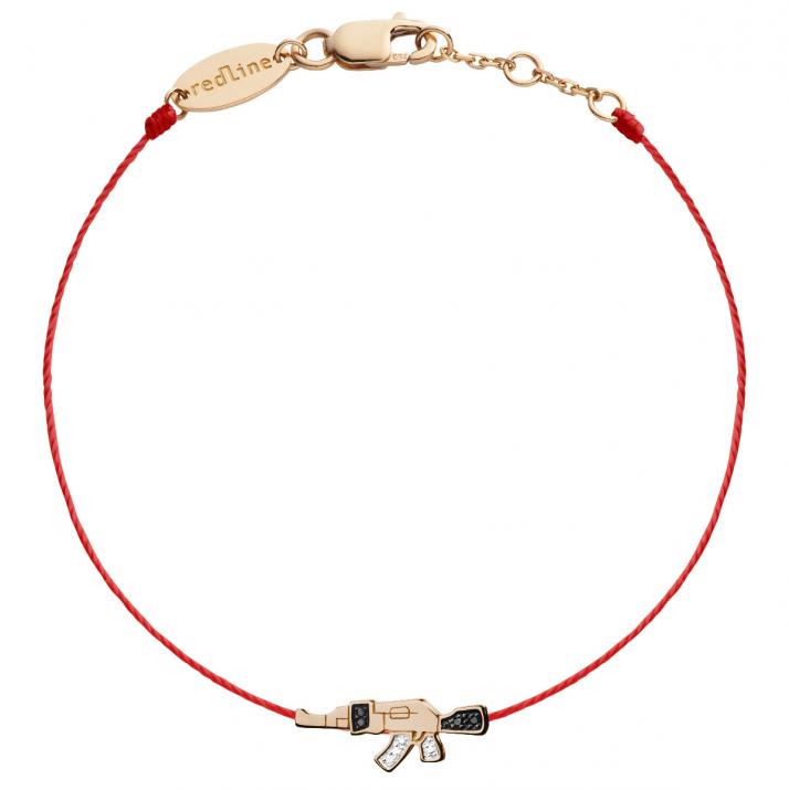 Men's Pan Pan Pan Bracelet Thread Rose Gold - Redline - 0++