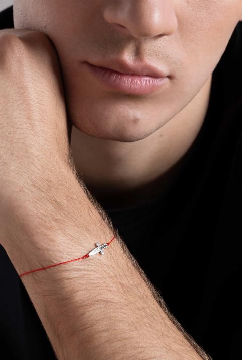 Cut Bracelet Thread Men White Gold - Redline - 0++