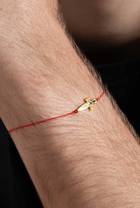 Cut Bracelet Thread Men Yellow Gold - Redline - 0++