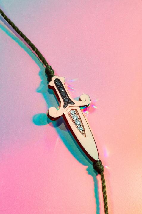 Cut Bracelet Thread Men Rose Gold - Redline - 0++