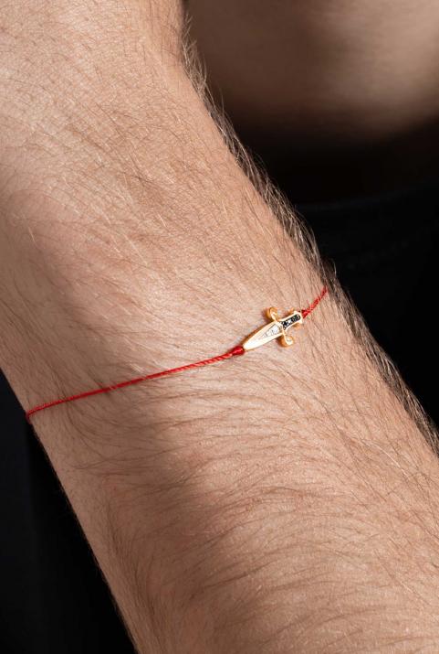 Cut Bracelet Thread Men Rose Gold - Redline - 0++