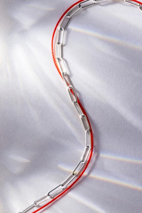 My Way Duo Necklace in White Gold - Redline - 0++