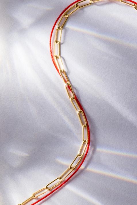 My Way Duo Necklace in Yellow Gold - Redline - 0++