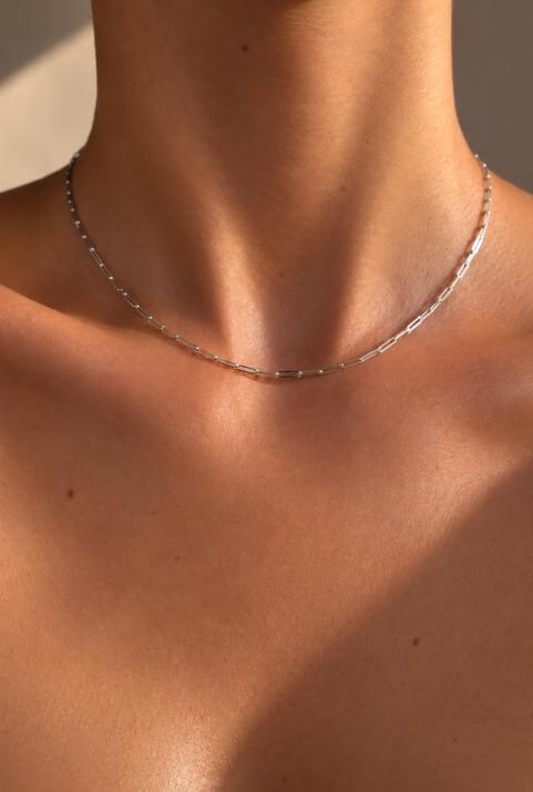 My Way chain necklace in White Gold - Redline - 0++