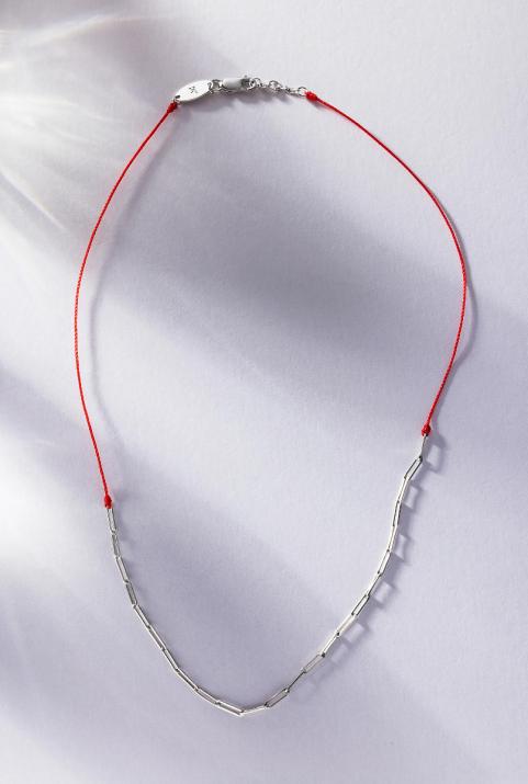 My Way thread Necklace in White Gold - Redline - 0++