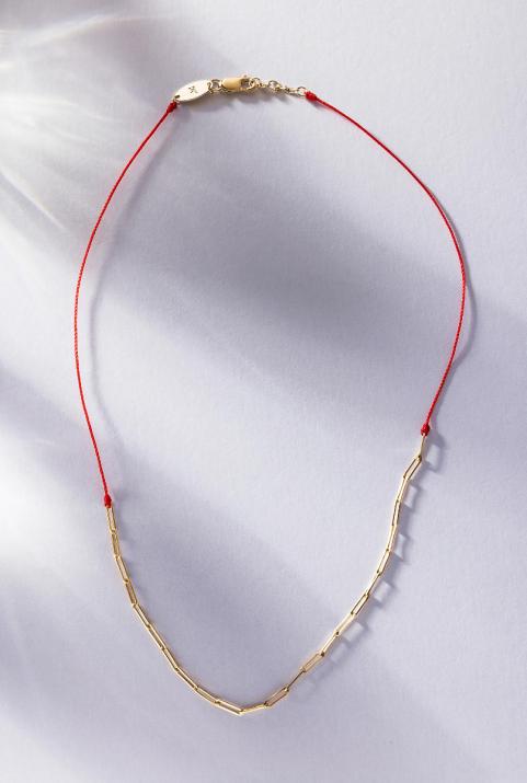 My Way thread Necklace in Yellow Gold - Redline - 0++