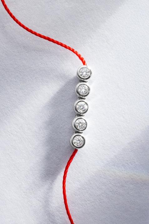 River 5 Bracelet thread White Gold - Redline - 0++