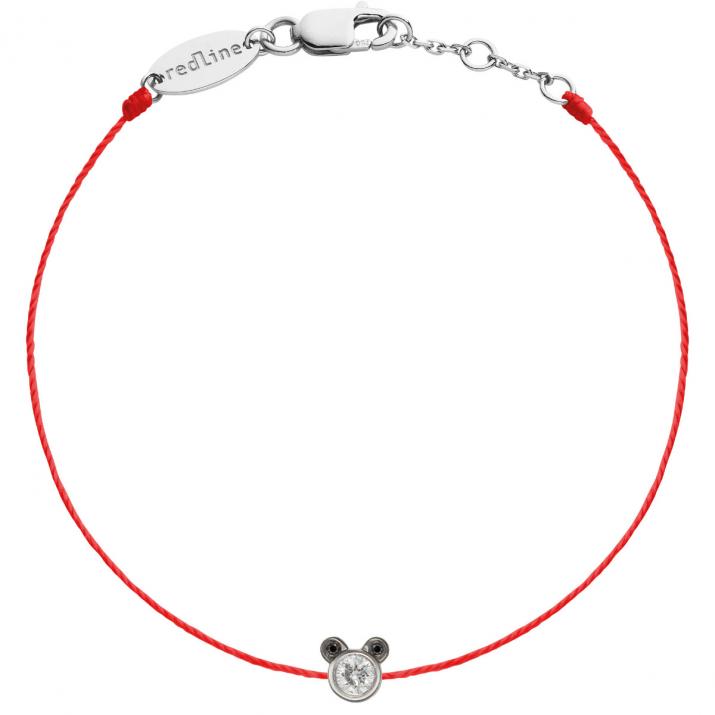 Mini Pure Panda Bracelet Thread White Gold - Redline - 0++