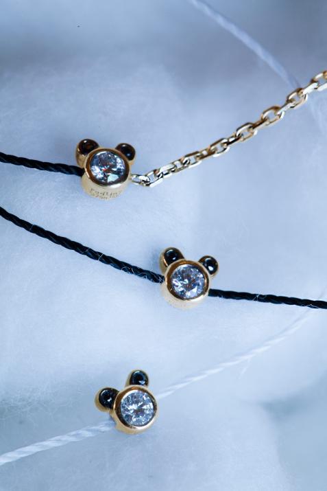 Mini Pure Panda Bracelet Thread Yellow Gold - Redline - 0++